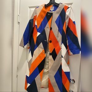 Multi colored mid length Anne Klein suit jacket